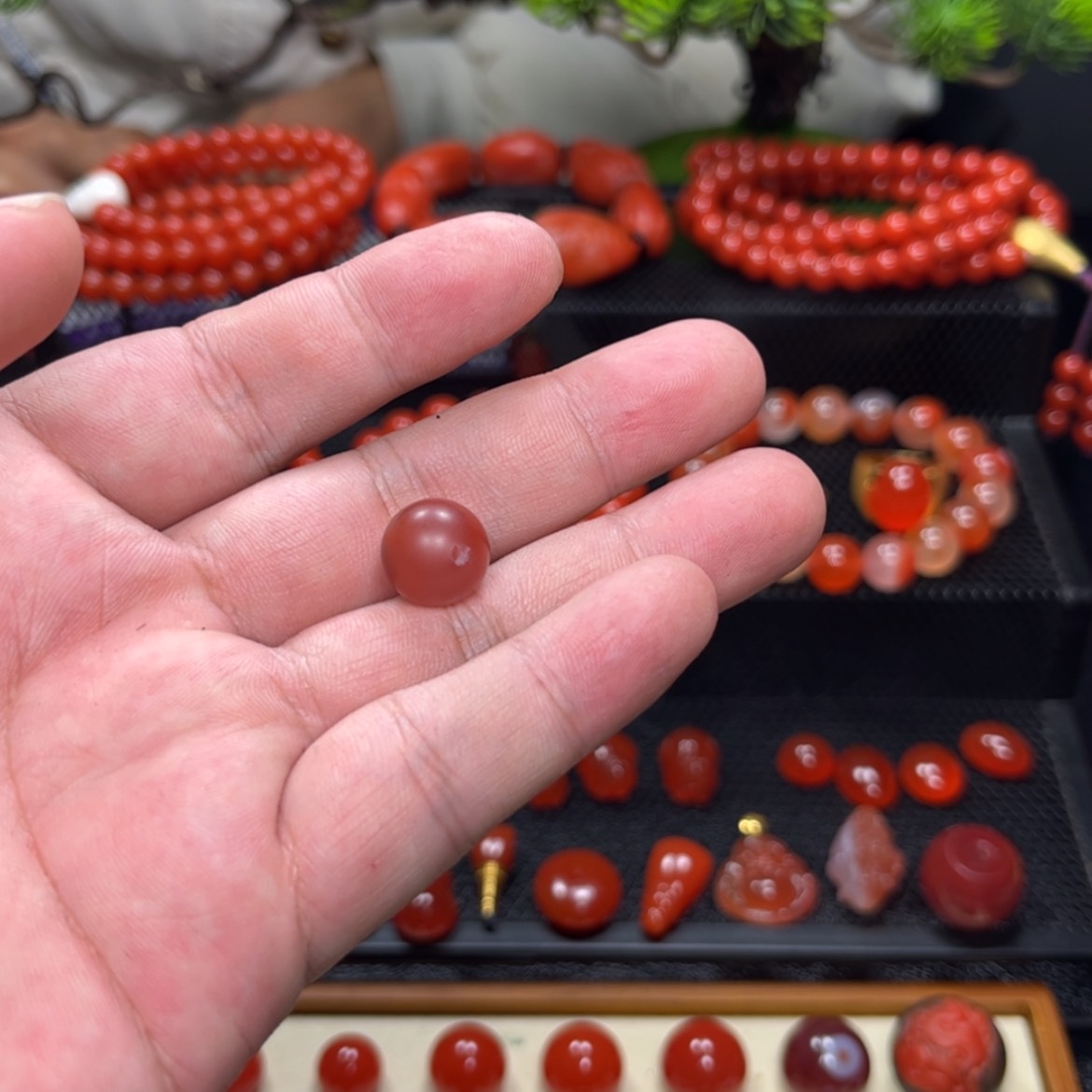 【闪购商品】南红玛瑙单珠未镶嵌幼****