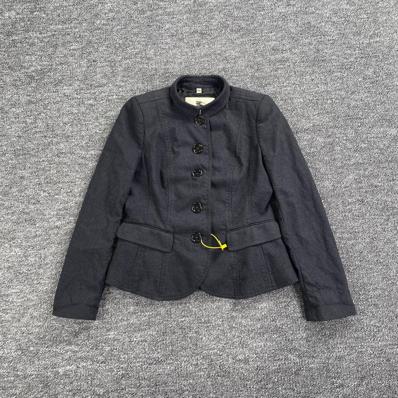 99新 BURBERRY/博柏利 8862/Burberry深灰色短款立领夹克外套/