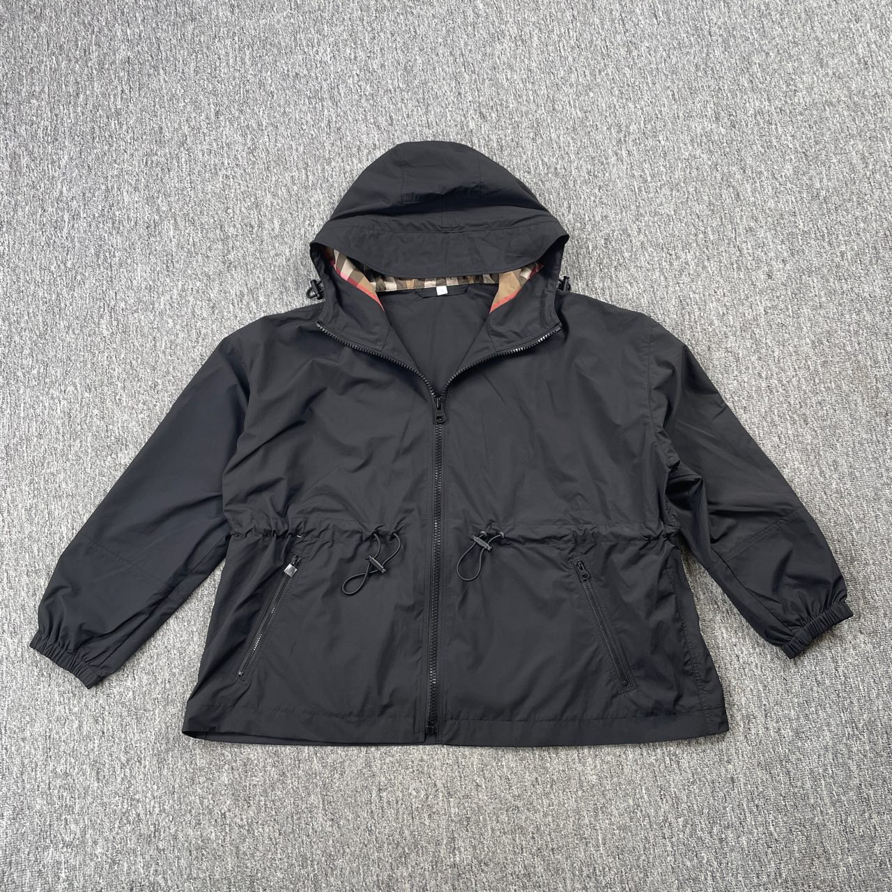 全新未使用 BURBERRY/博柏利 4875/Burberry连帽抽绳收腰全新