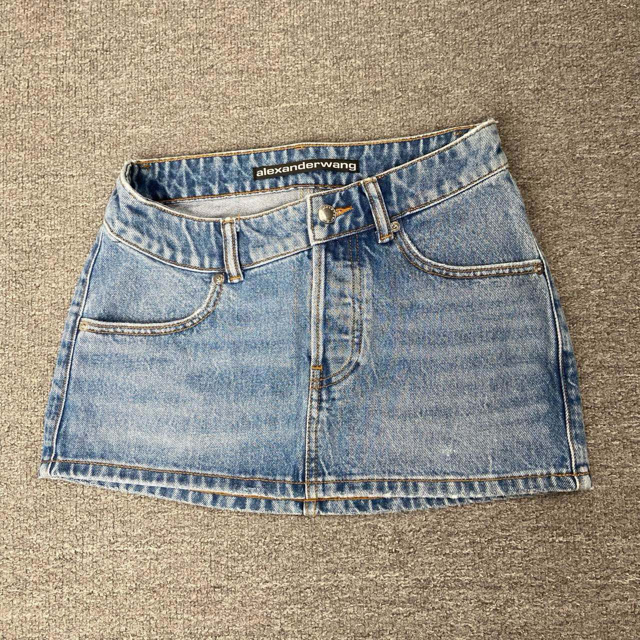 99新  CD Alexander wang不规则腰短裙/27码/全新闲置/53435