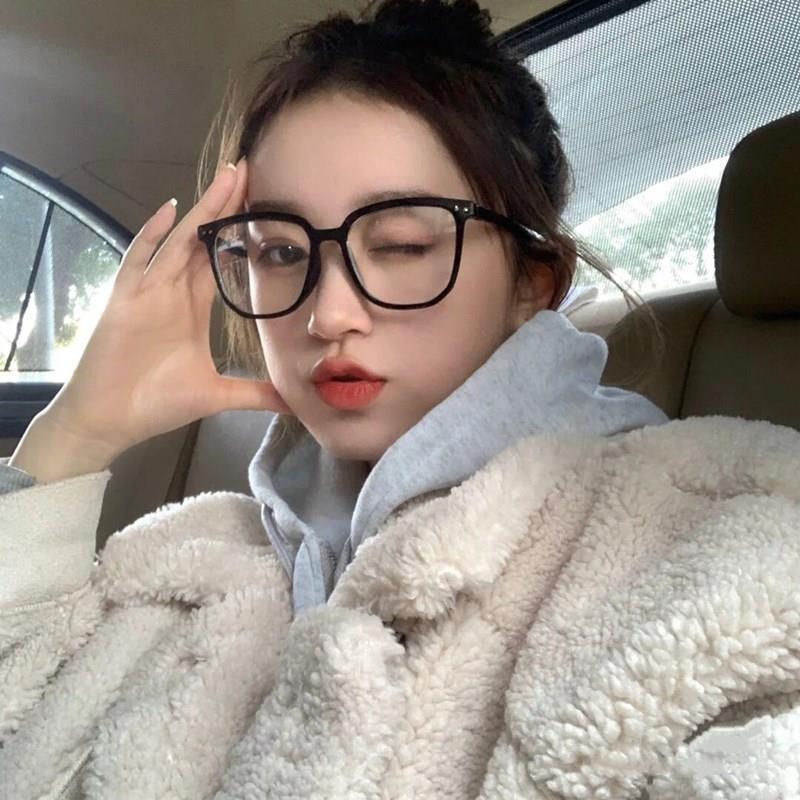 韩系黑框眼镜男潮近视网红防蓝光辐射潮流眼睛框大框女显瘦平光镜