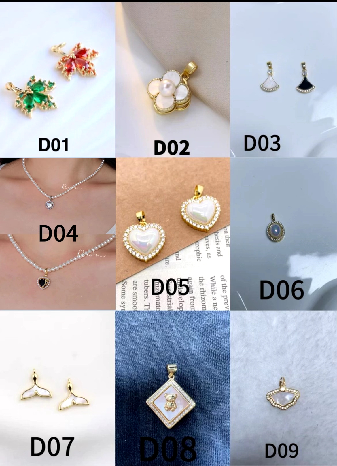 【珍珠配件】巴洛克精品高亮仿珍珠仿珍珠隔珠隔花混装DIY配件
