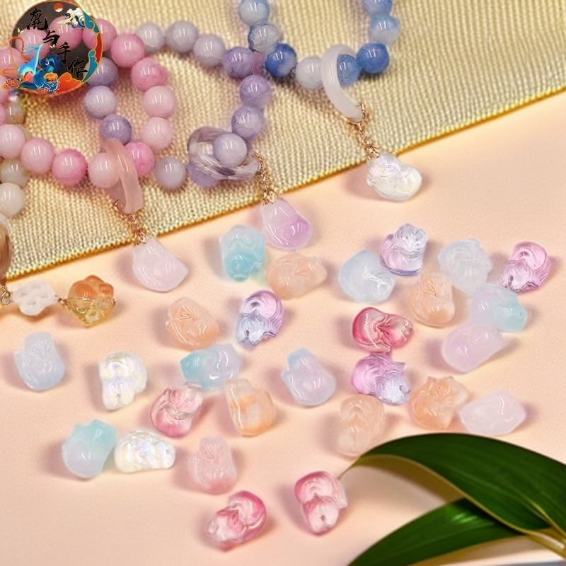 【琉璃配件】手机链项链手链琉璃配件散珠子饰品仙女手机链珠子DIY