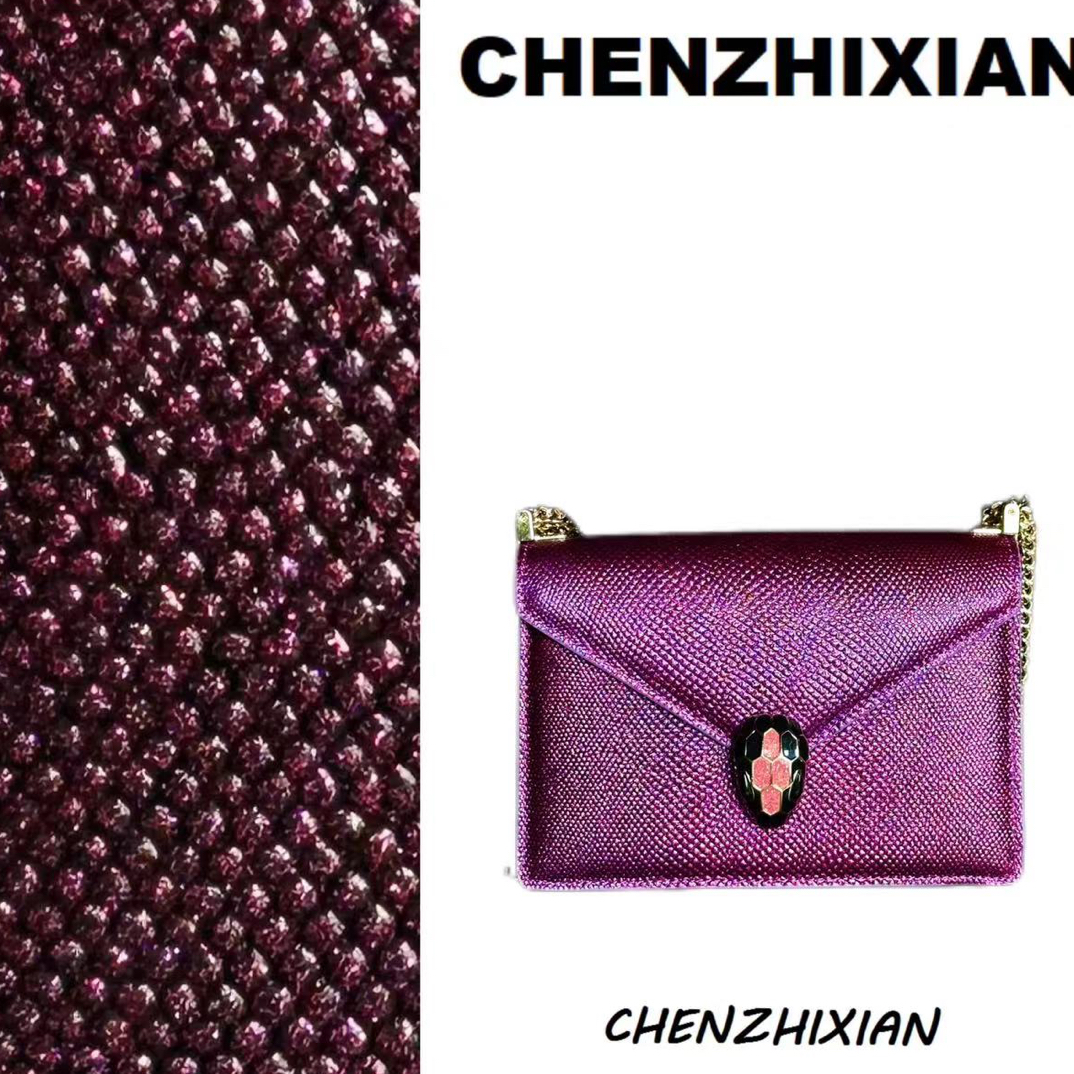 CHENZHIXIAN【紫色韵味】蛇头小号紫色斜挎包
