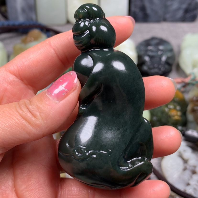 【闪购商品】和田玉挂件未镶嵌海*