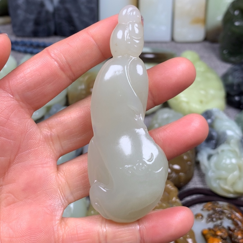 【闪购商品】和田玉挂件未镶嵌╰****欢