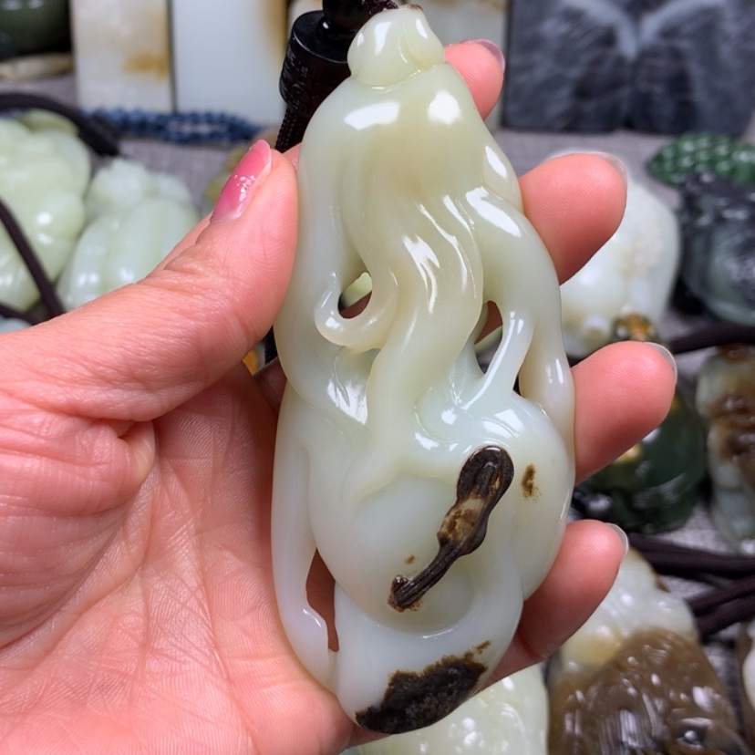 【闪购商品】和田玉挂件未镶嵌旺*旺