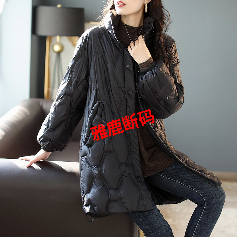 雅鹿新款羽绒服羽绒服女2023冬季新款简约时尚休闲轻薄保暖宽松中