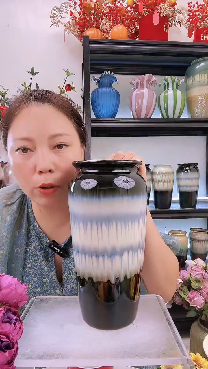 【闪购商品】微瑕景德镇陶瓷花瓶插花摆件