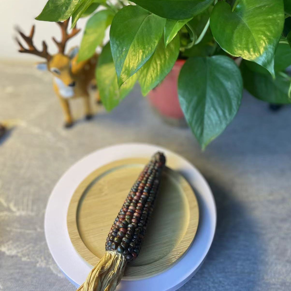 七彩琉璃玉米手把件 车摆件直播间一物一拍请勿私自下单