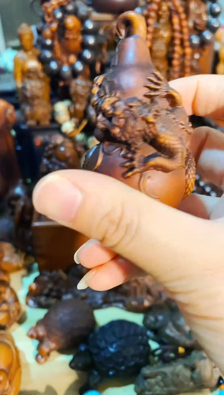 【闪购商品】木头盘龙葫芦黄杨木