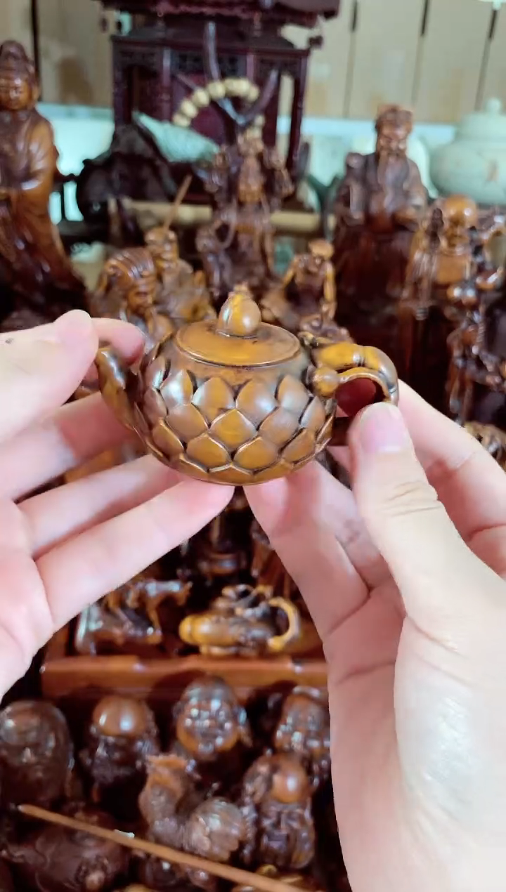 【闪购商品】木非常漂亮的摆/把件把把壶