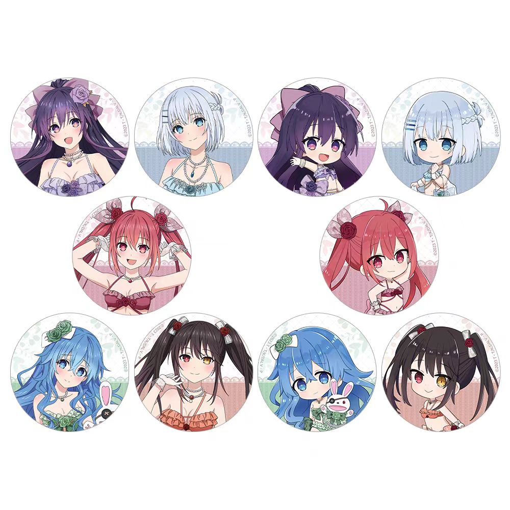 约会大作战泳装场贩吧唧徽章正版日谷【默认代拆】