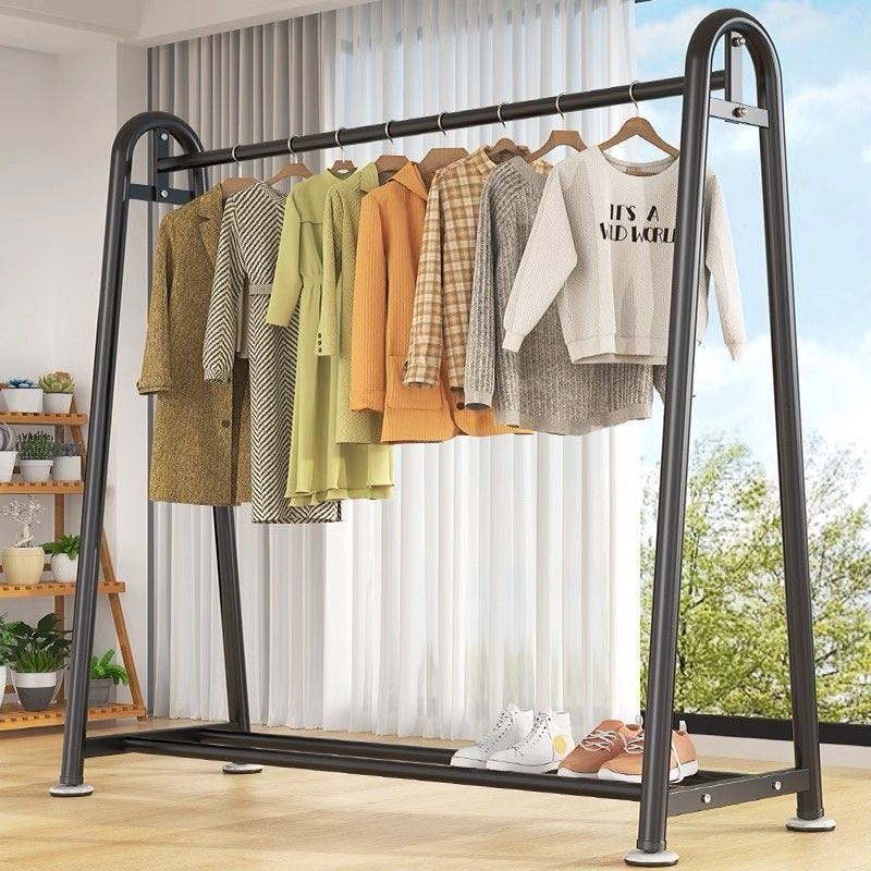 【新疆包邮】小沫家32管径加粗挂衣架立式衣服架落地晾衣架家用阳台