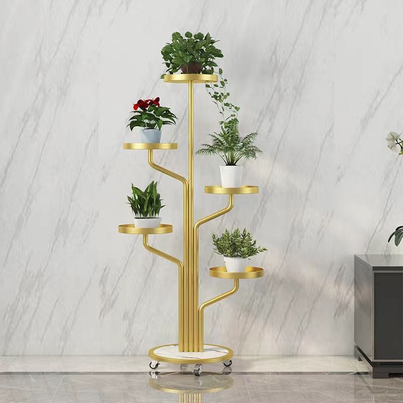 【新疆包邮】花架客厅落地室内多层简约置物架子植物轻奢
