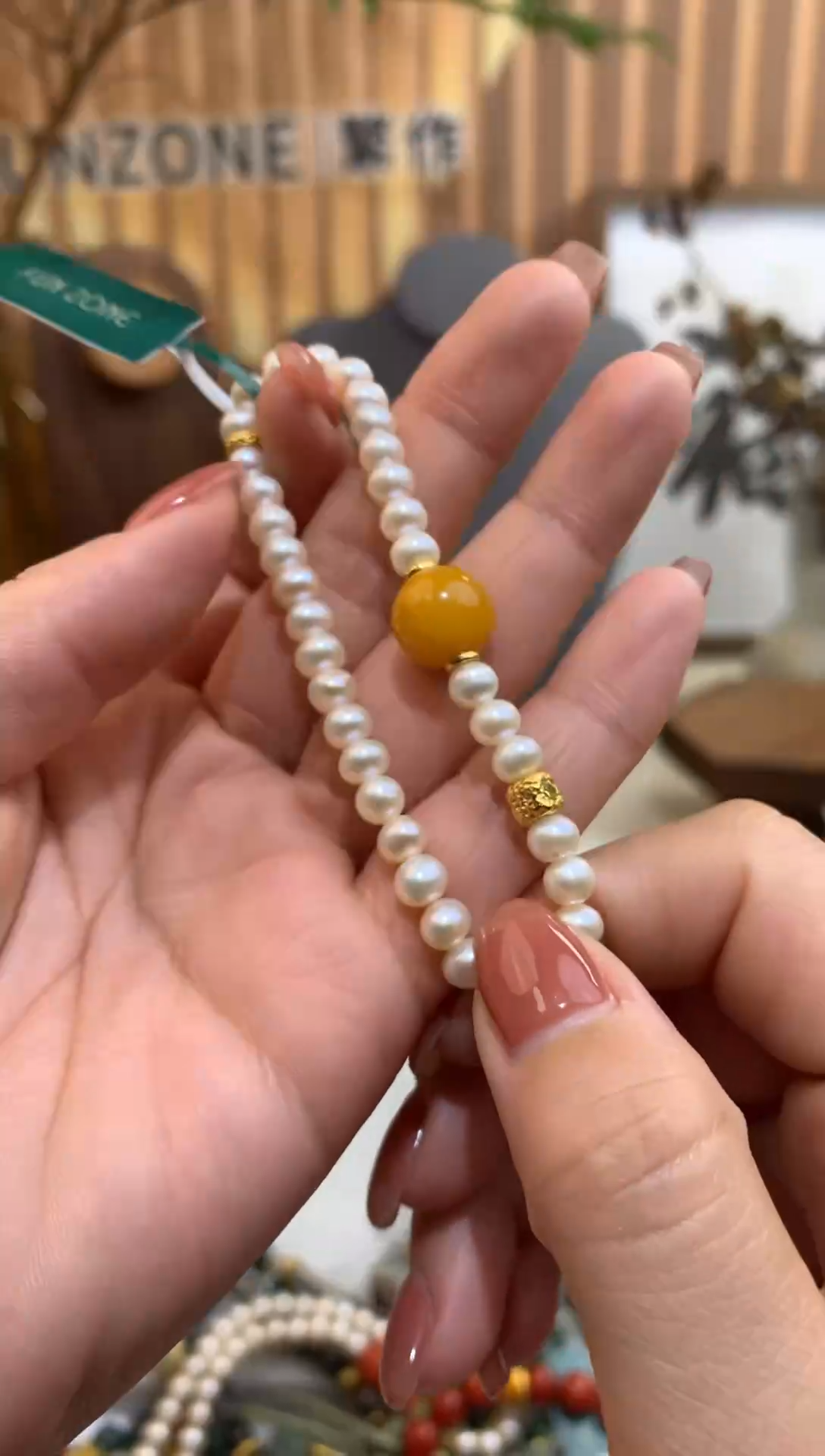 【闪购商品】淡水珍珠手串银S925镶嵌手串
