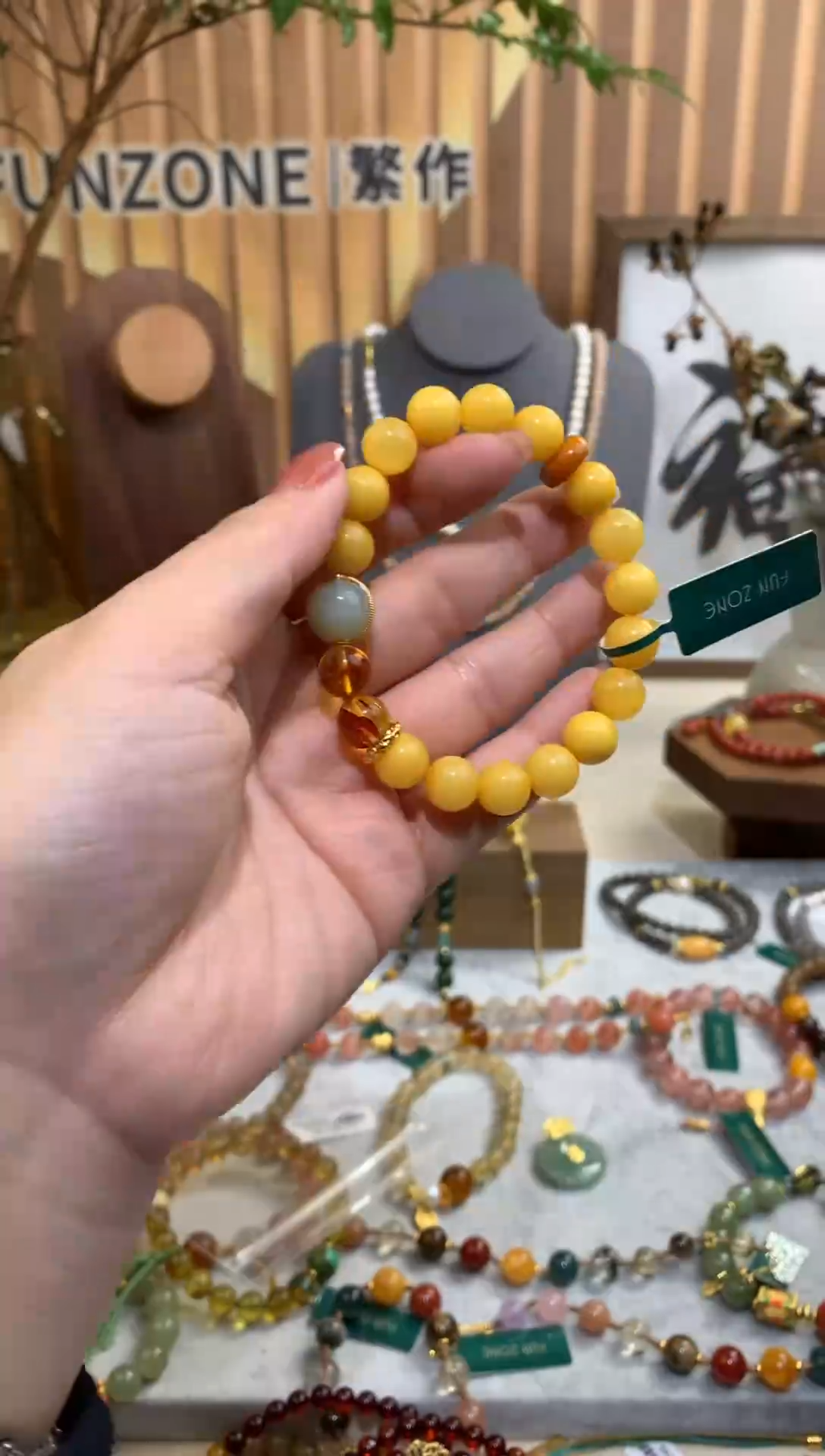 【闪购商品】蜜蜡手串银S925镶嵌手串