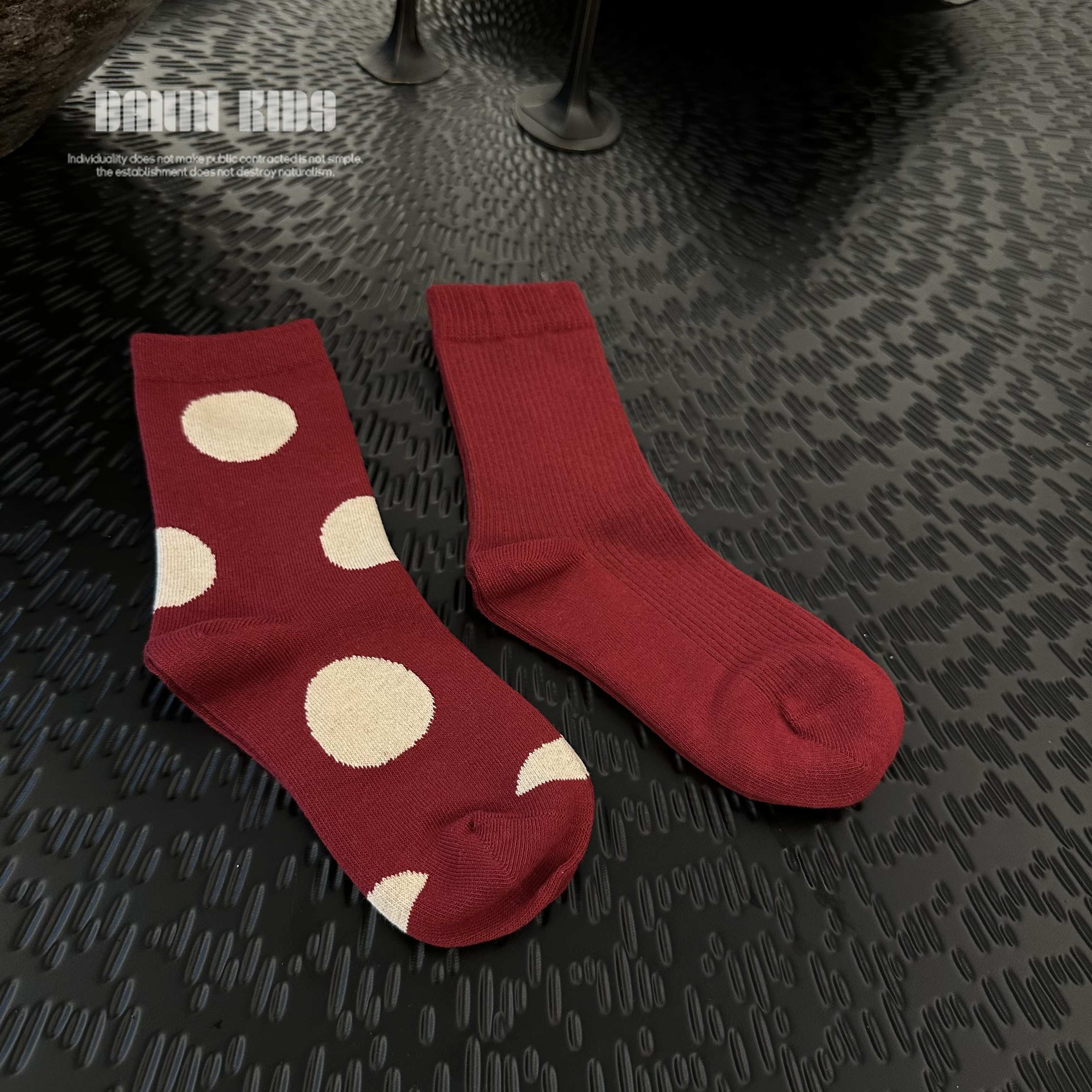 女童无骨中筒袜长袜子秋冬季潮流百搭透气吸汗袜子DN24CZ01