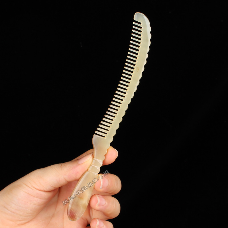 正宗羊角梳子刘海梳直发梳顺发正品长发短发男女通用按摩头皮