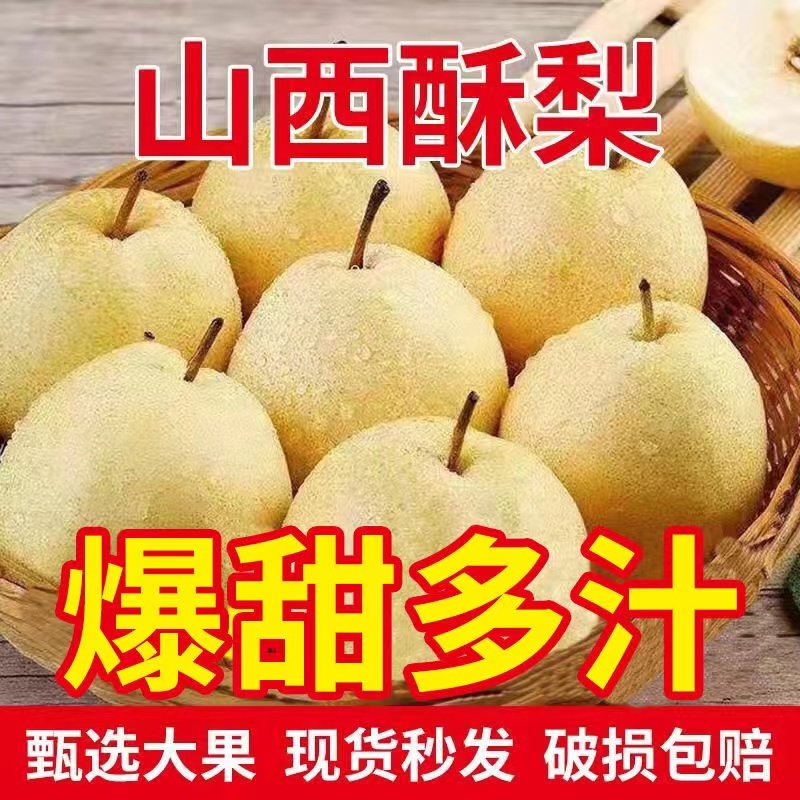 山西贡梨10斤当季水果大个酥脆梨子脆甜皮薄汁水香甜