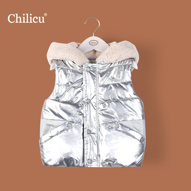【屁姐】chilicu 冬季夹棉连帽棉马甲