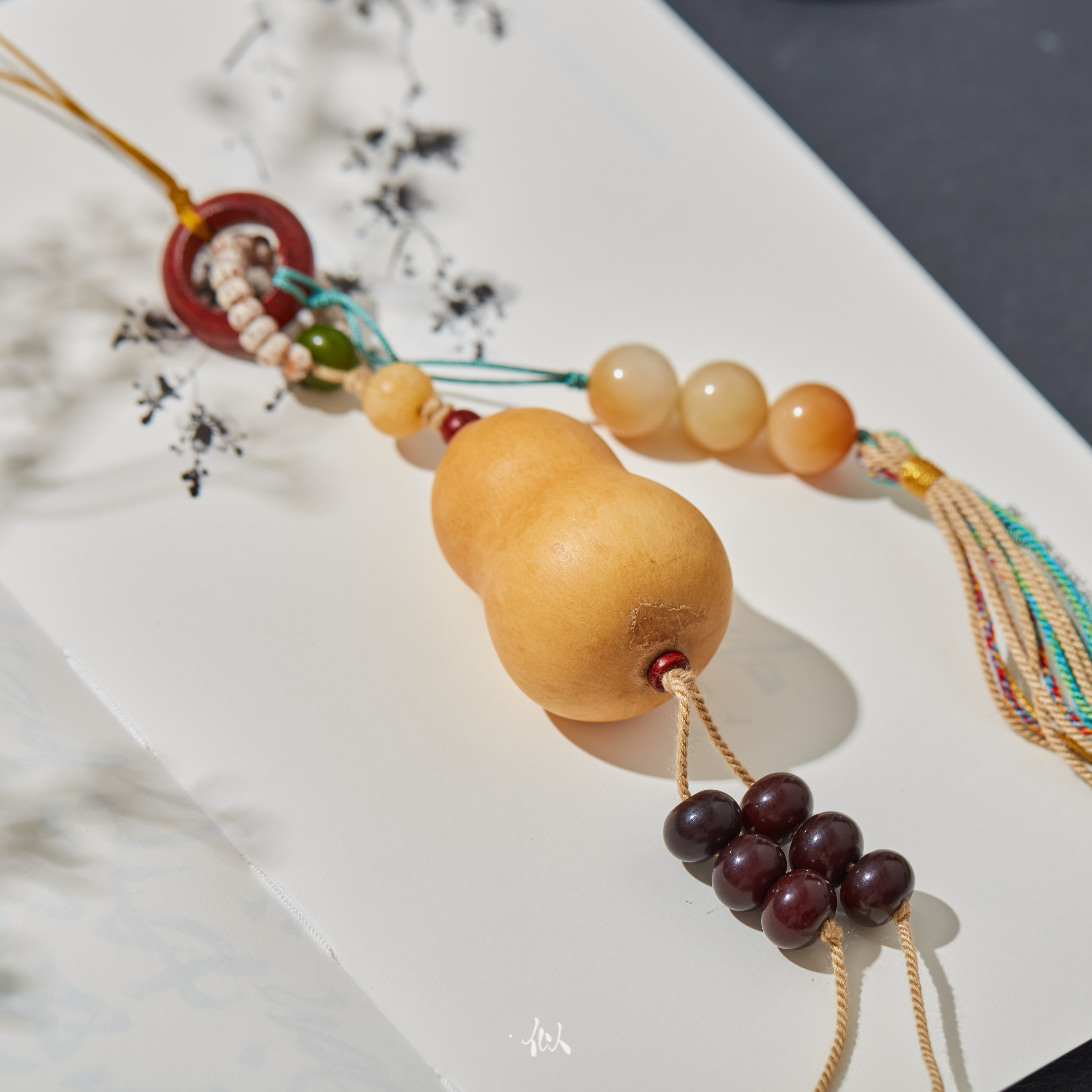 【五福】·似梓· 天然葫芦菩提挂件 SZCC810213