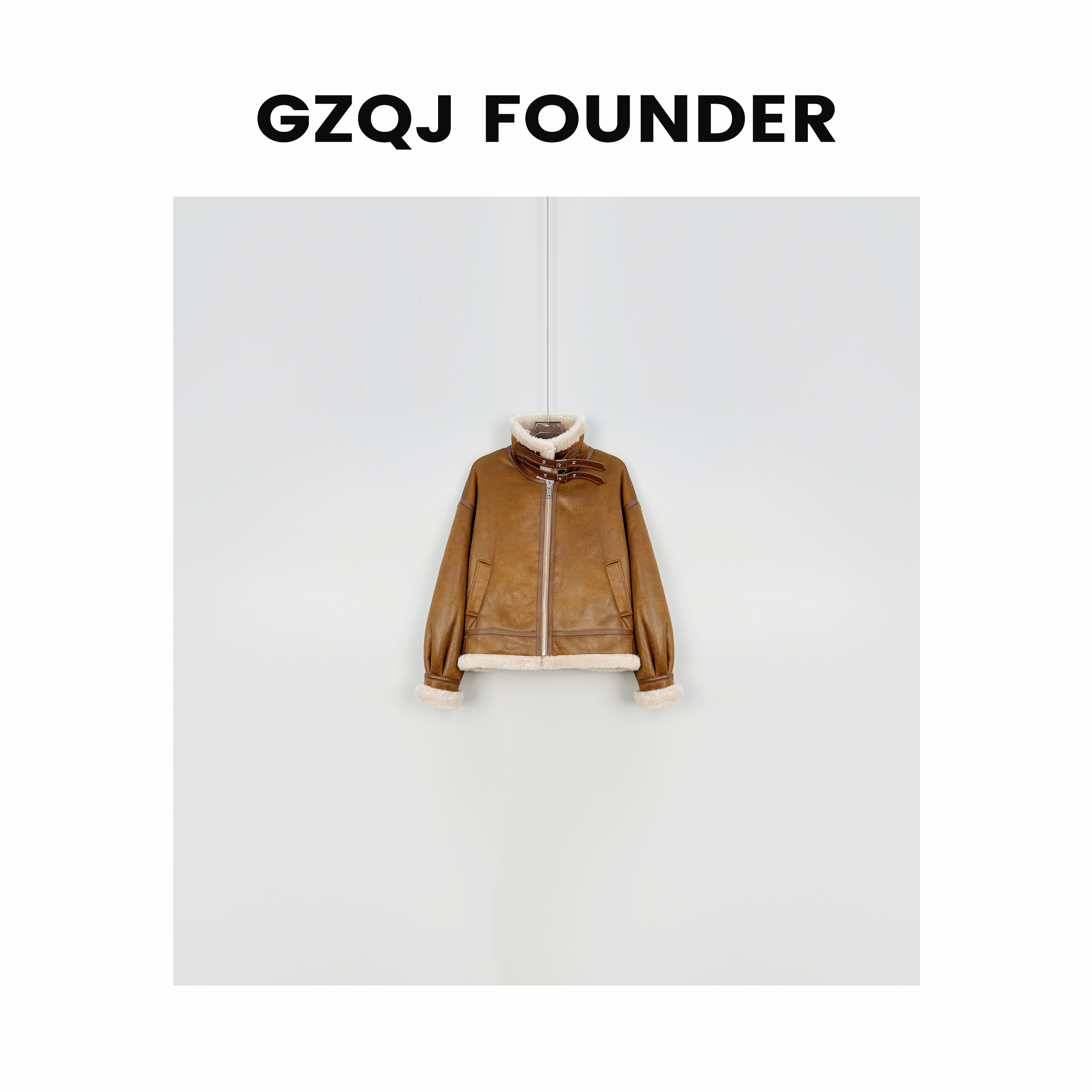 广州琴姐 【糖渍栗子】设计感轻奢绵羊毛外套女士冬季 2163-3608