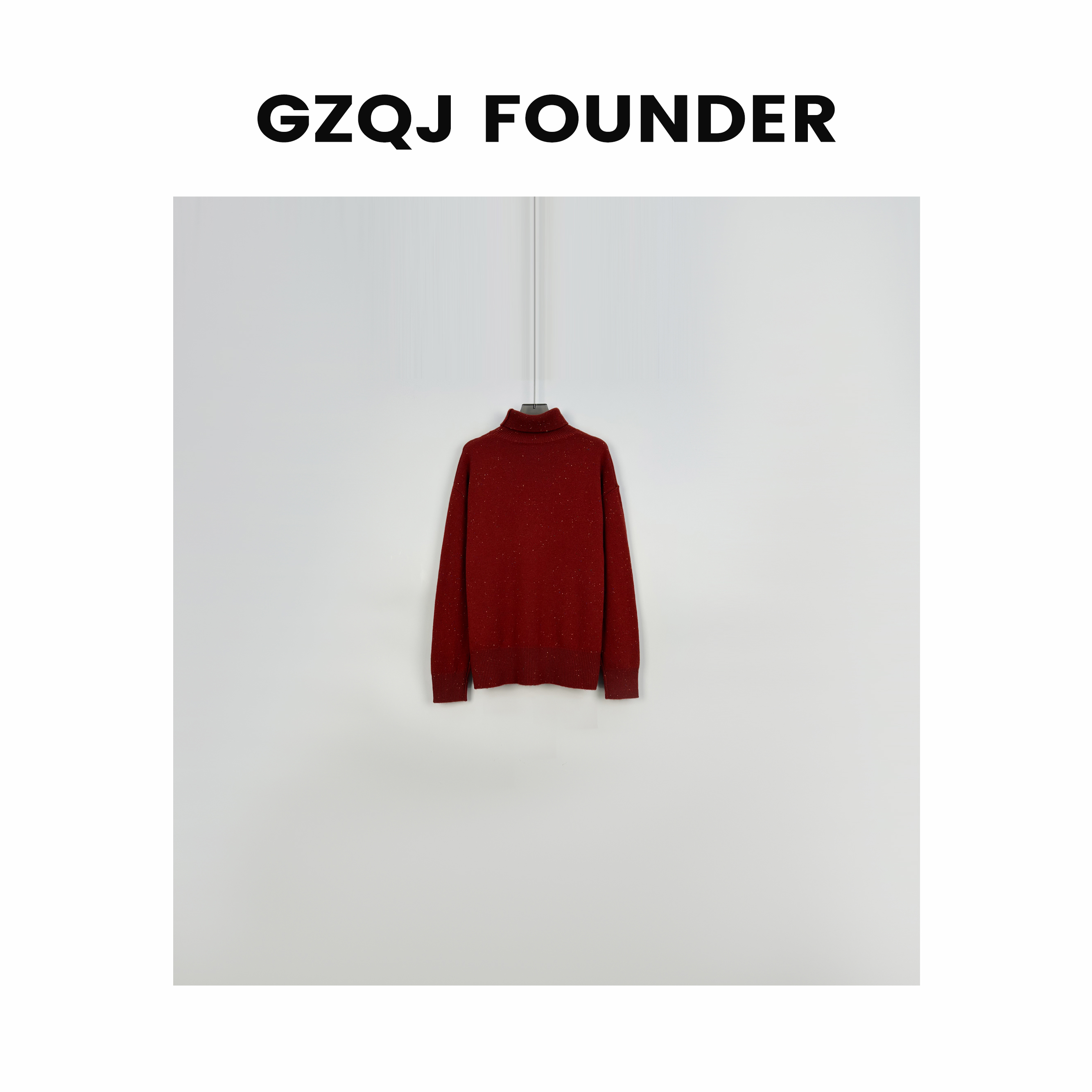 广州琴姐【雨夜繁星】100羊毛！秋冬新款高领纯色保暖百搭毛衣 7066