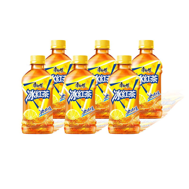 康师傅冰红茶330ml*6/12小瓶装整箱批发柠檬味果味饮料