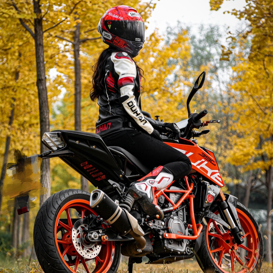 杜汉摩托车骑行服男女情侣款赛车服越野皮衣秋冬款防摔四季款2168