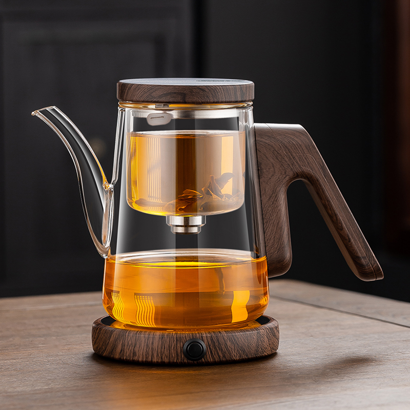 顶壶全玻璃内胆磁吸飘逸杯家用茶水分离泡茶壶耐高温办公室冲茶器