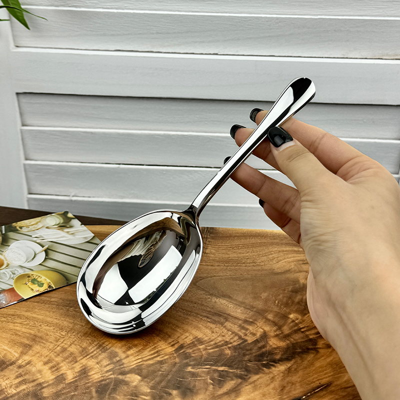 【厚皮橙同款】鹅蛋勺卓德铭达西小汤勺18/10不锈钢长19.3cm重约90g