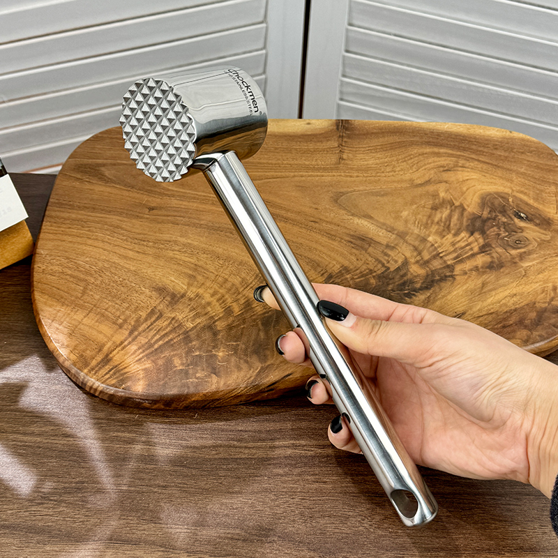 chockmen卓德铭18/10不锈钢松肉锤打肉锤长25cm宽5.8cm重约400g