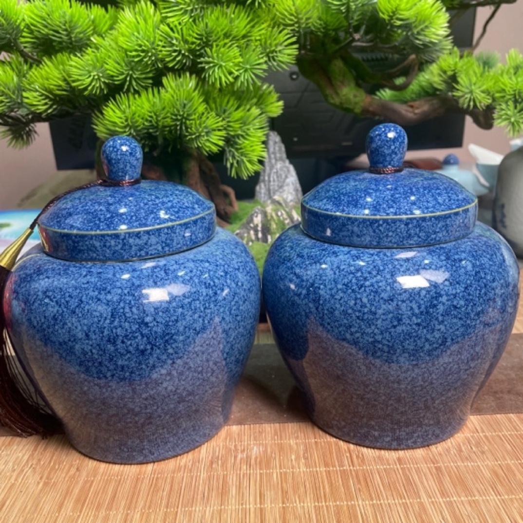 窑变星辰盏茶叶罐密封罐储蓄罐防潮防霉