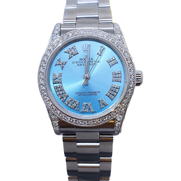 99新 Rolex/劳力士 老佛爷/劳力士67480后钻/自动/单表/31mm