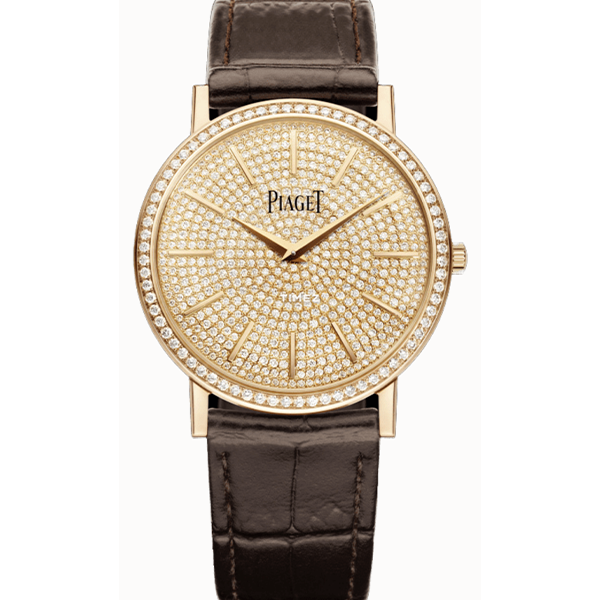 99新 Piaget/伯爵 老佛爷/伯爵29120后镶钻/手动机械/单表/38mm