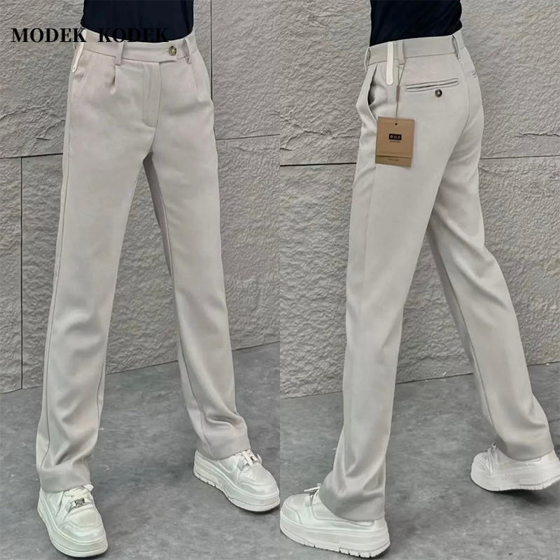 MODEK KODEK秋季轻奢高品质直筒宽松休闲裤男士新款潮流百搭西裤