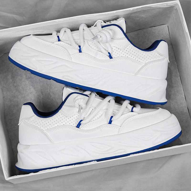 安踏神行男鞋冬季运动休闲小白板鞋学生百搭气垫厚底白色老爹潮鞋