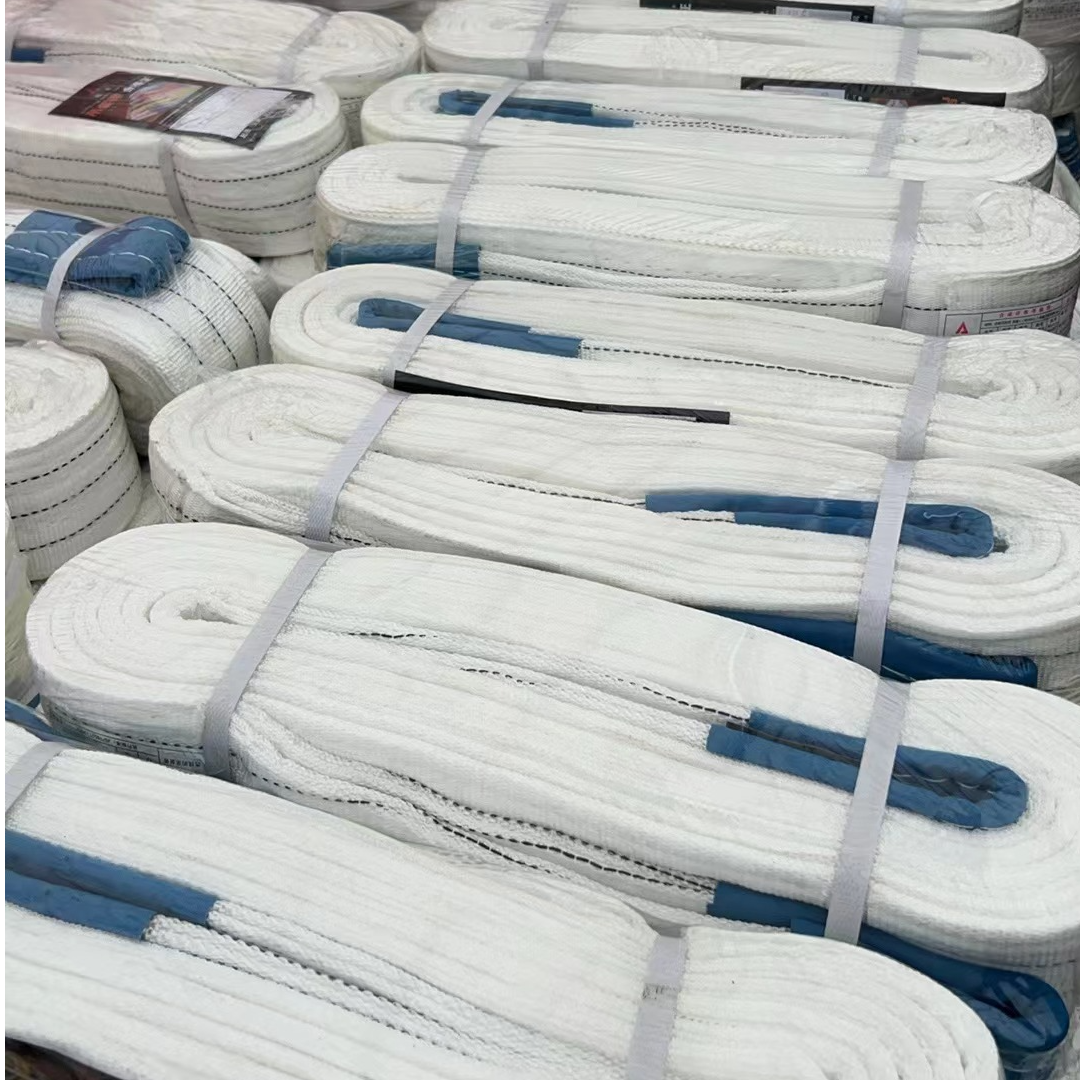 起岳白色四层5T6米拍一发六，10公分宽，四层加厚吊装带