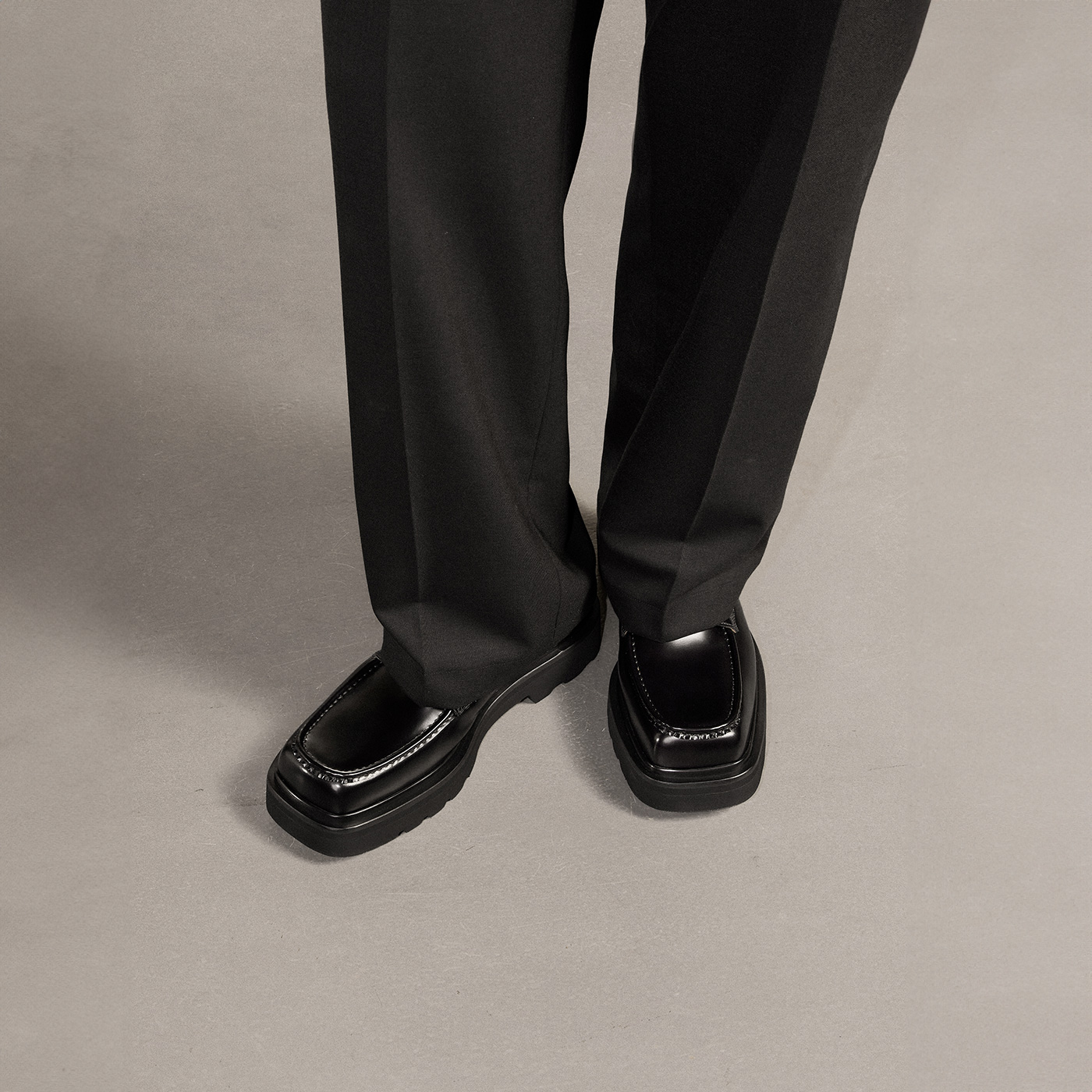 ThomWills增高皮鞋男方头厚底商务休闲透气真皮德比鞋夏季软底