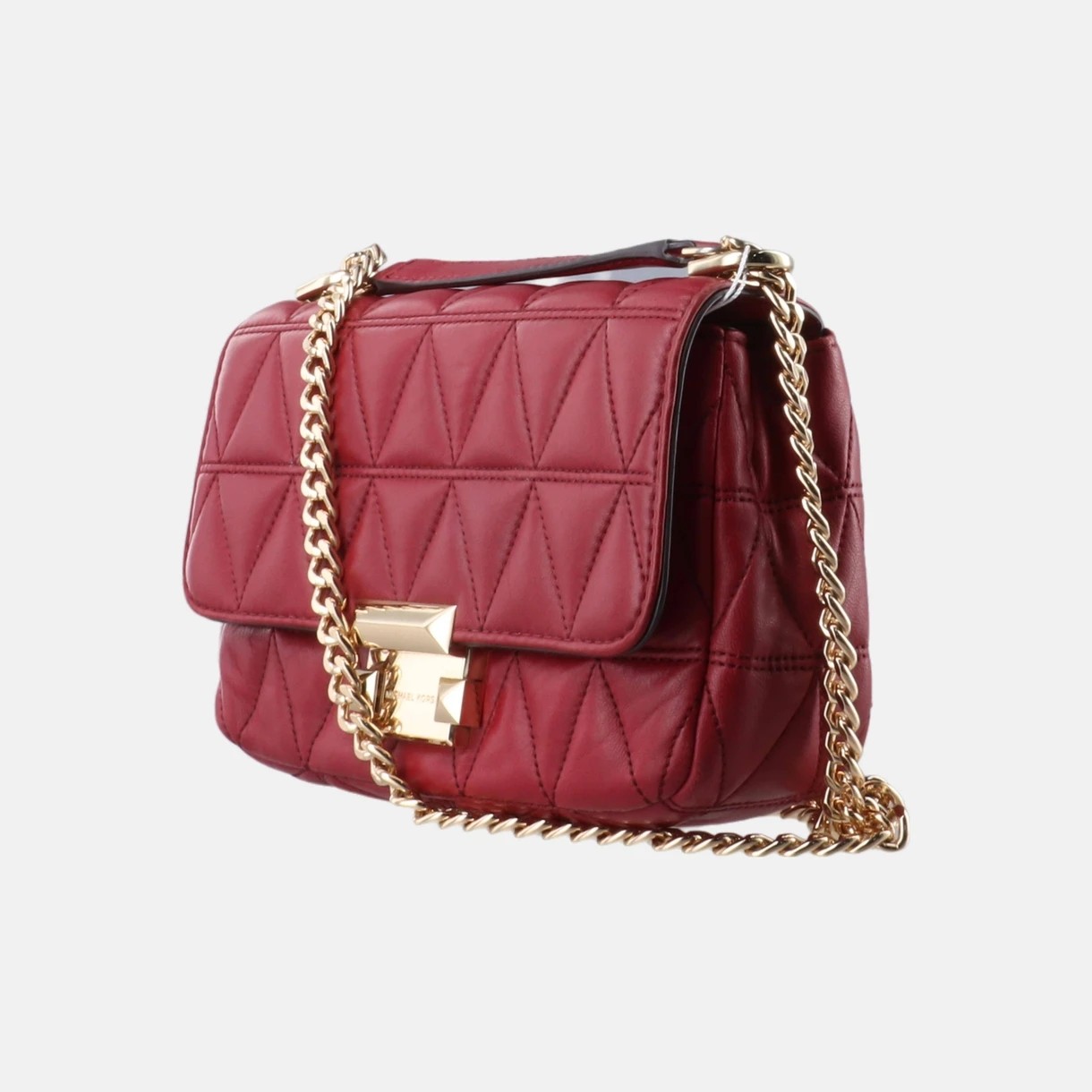 95新 MICHAELKORS/迈克高仕 mk/红色斜挎包/12115/姐妹花