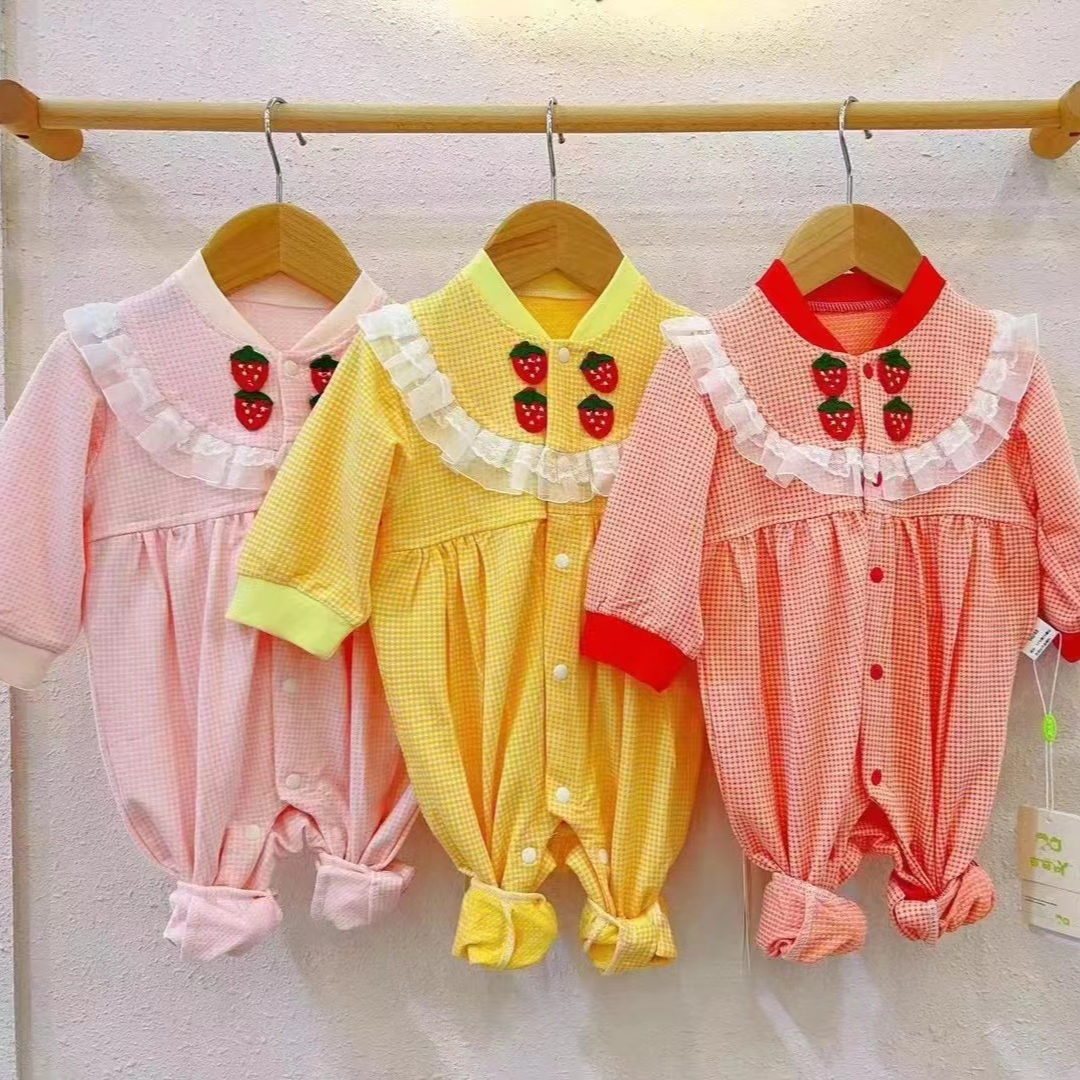 新生儿婴幼洋气幼儿四季连体爬服