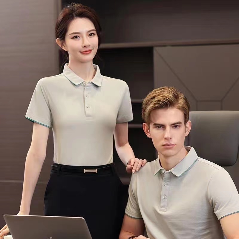 班服团体工作服定制男女T恤夏季短袖广告文化衫印LG工衣餐饮服装