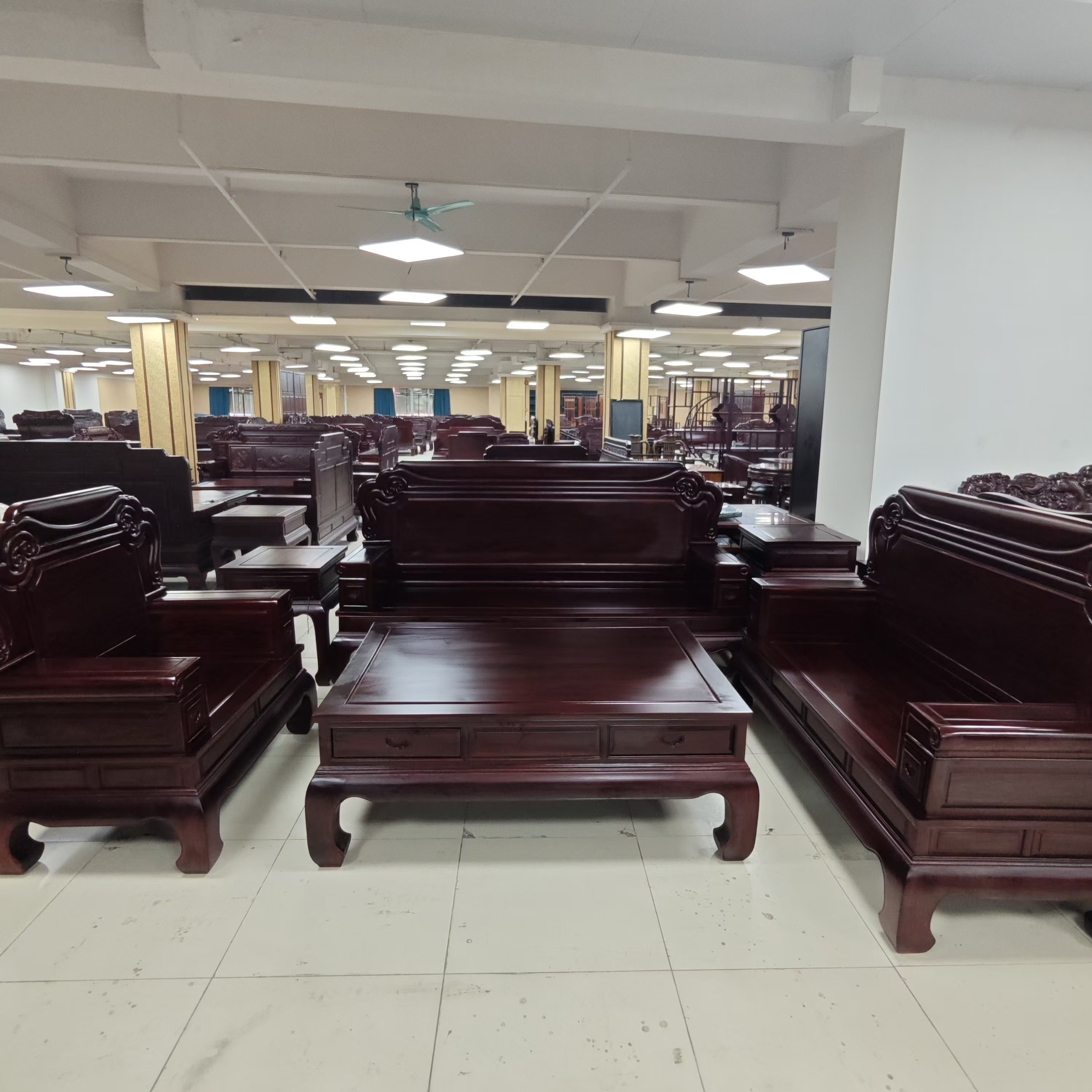 大如意沙发雕花东非酸枝古典沙发客厅系列实木沙发雕花成套