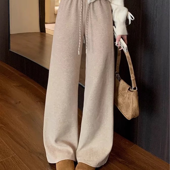 （花宝）秋冬季窄版阔腿裤女1953