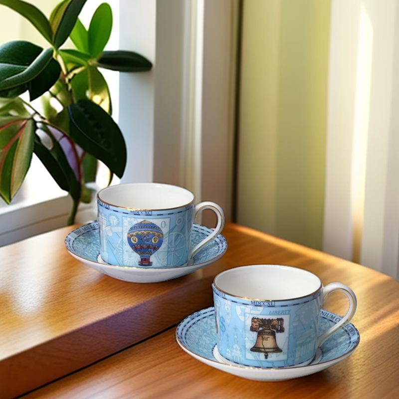 --千禧年蓝色--咖啡杯系列