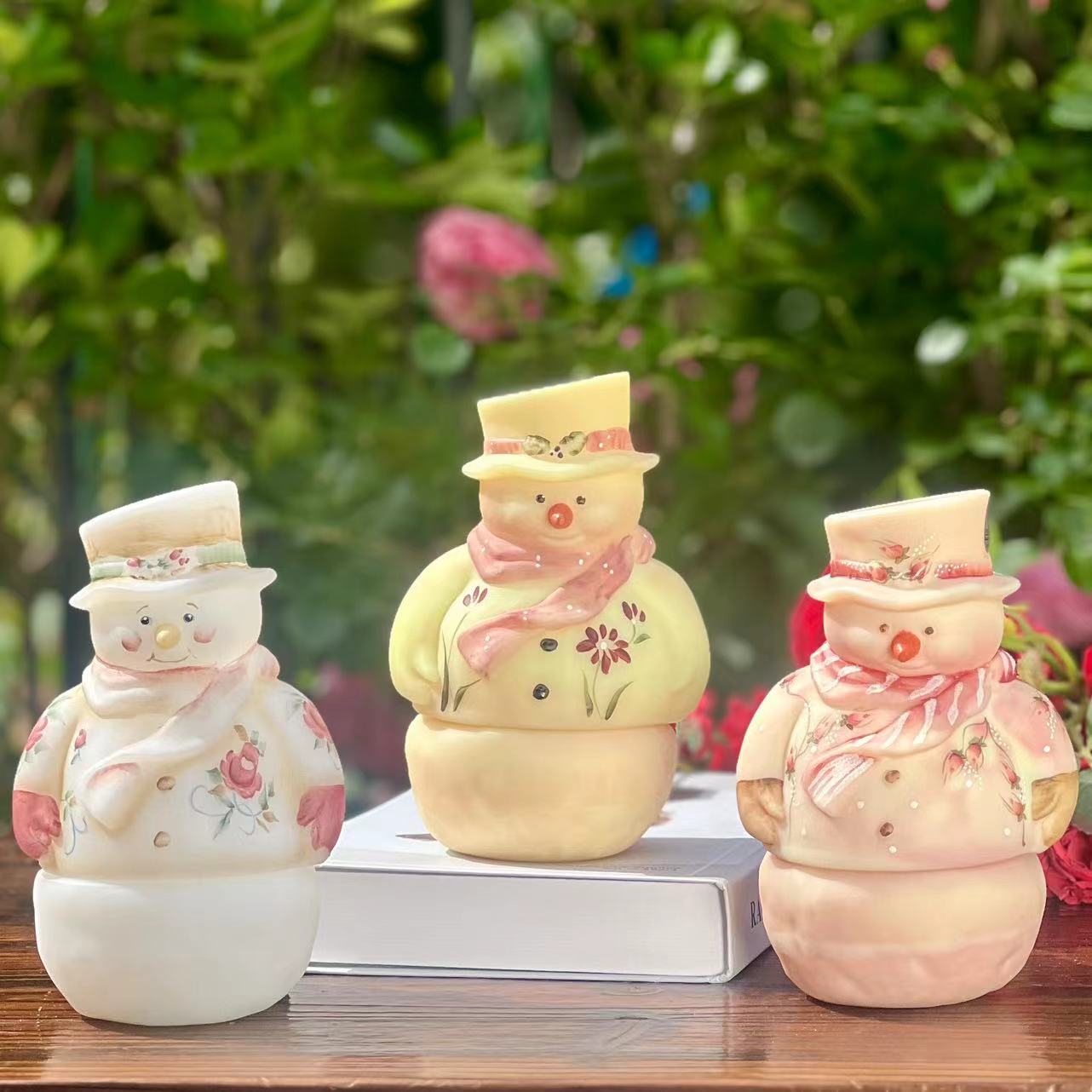 Fenton芬顿缅材质雪人烛台 系列 FD6317