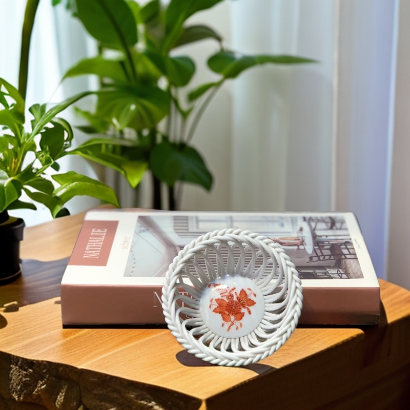 -橙色阿波尼-- 镂空碗 果盘