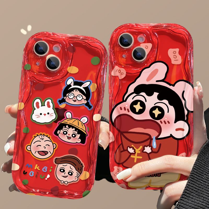 小新丸子苹果15promax手机壳iPhone14新7/8plus水滴壳13/12/11/xr