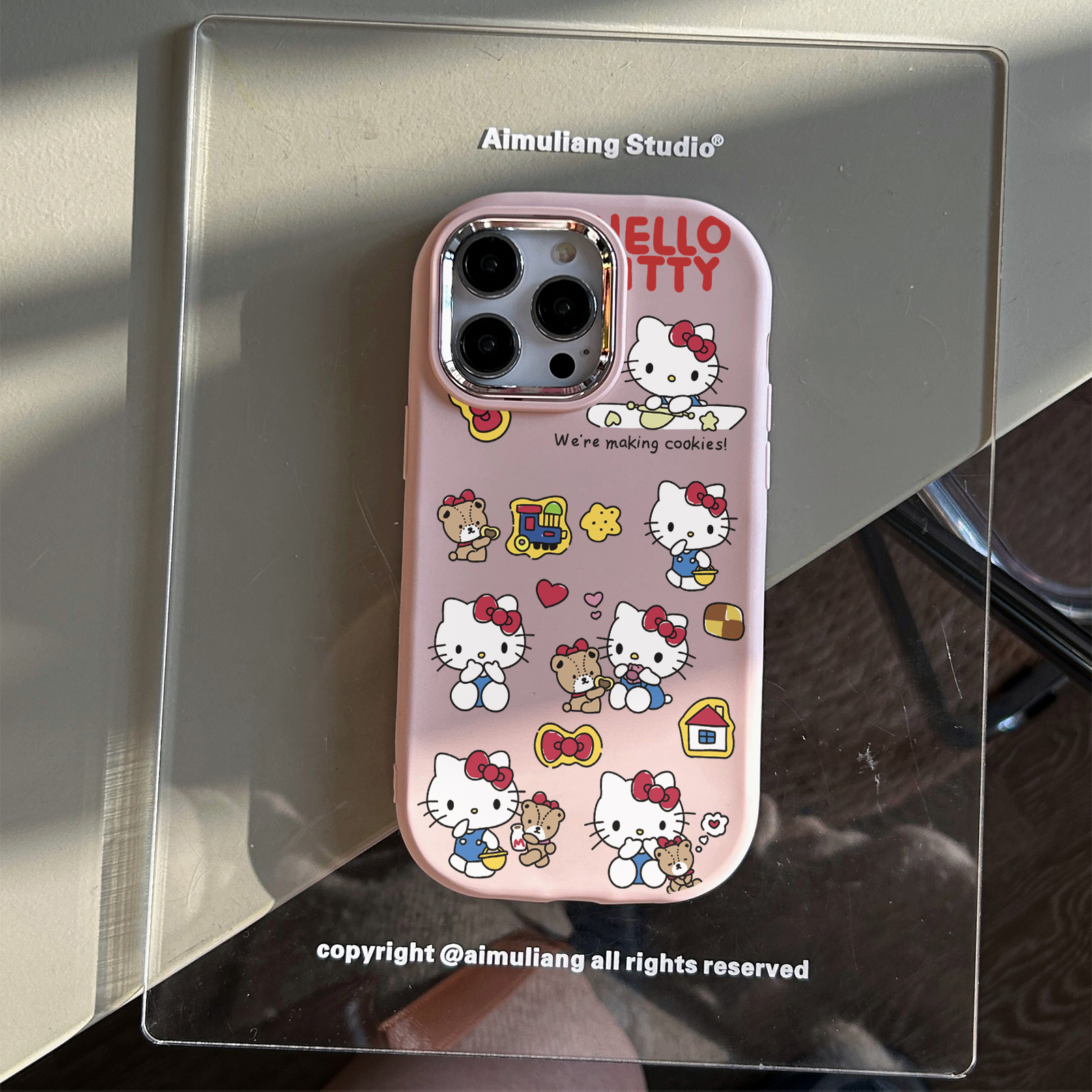 可爱玩偶KT猫苹果15promax手机壳iPhone14新7/8plus软13/12/11/xr